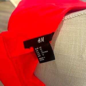H&M US 10 *NEON Pink* Zip up Dress